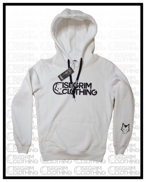 ISEGRIM Hoodie Logo Weiß