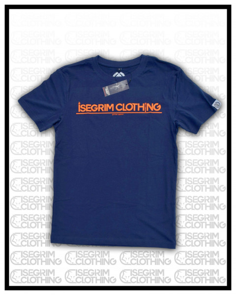 ISGRIM Herren - T-Shirt Knife Logo Dunkelblau
