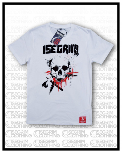 ISEGRIM Shirt - SCHÄDEL Weiß