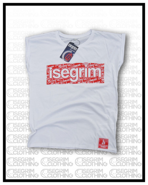 ISEGRIM Girlie - T-Shirt weiß Diamond